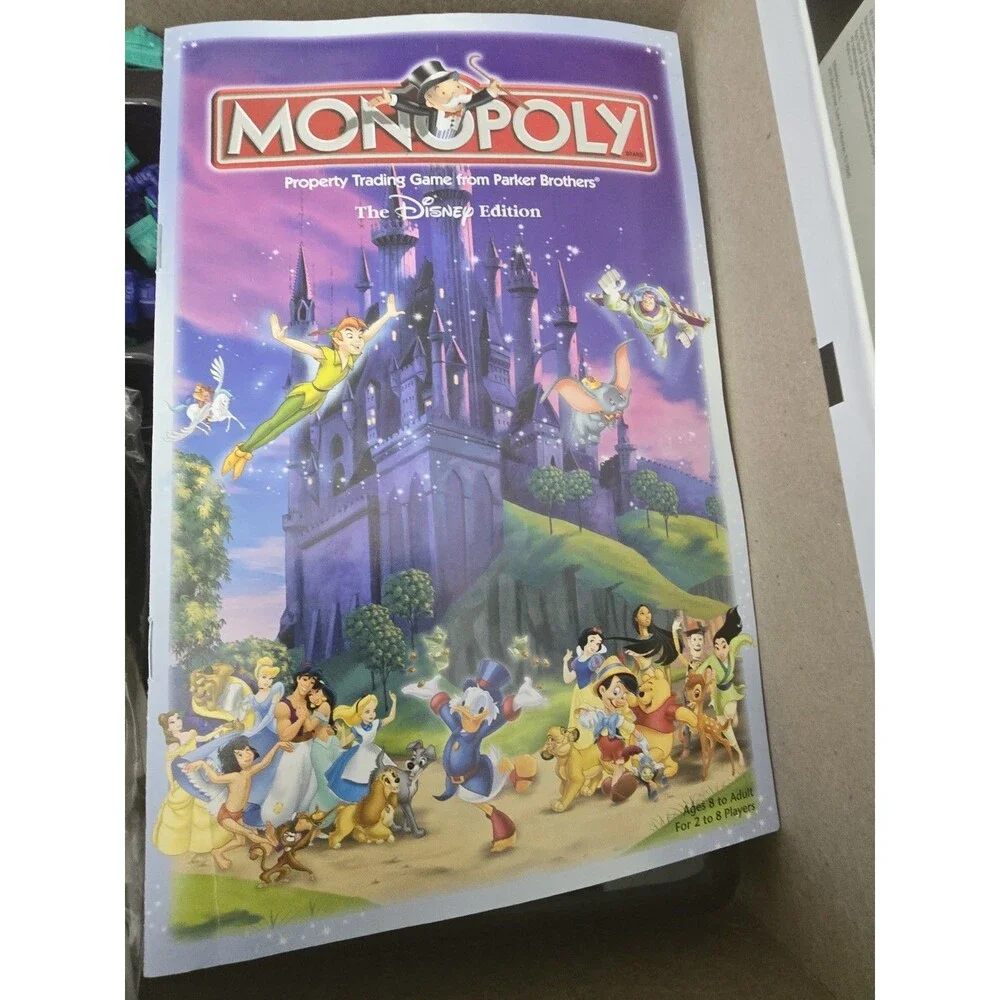 Parker Brothers Monopoly The Disney Edition Collector's Vintage Complete 2+ 8+